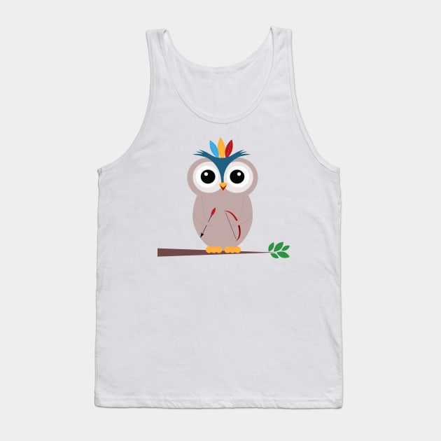 Little owl Tank Top by grafart